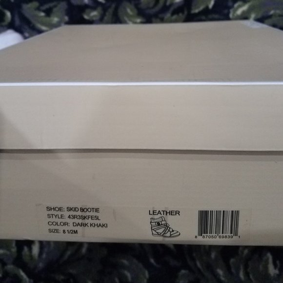 $250 OFF ✅ Michael Kors SKID BOOTIE Dark Khaki Zipper & Velcro ~ 8½ 8.5 ✨ BNIB - Picture 8 of 13